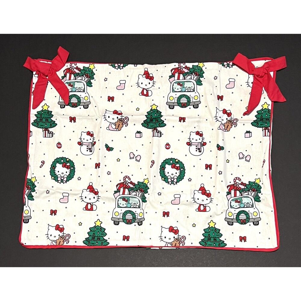 Pottery Barn Teen Hello Kitty Organic Flannel Christmas Sham STANDARD NWT